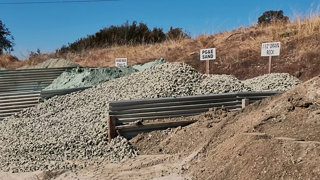 North State Landscape Materials yard in Burson, CA — aerial view 5