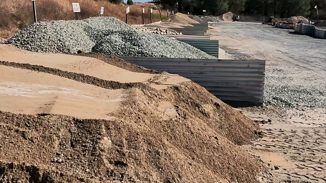 North State Landscape Materials yard in Burson, CA — aerial view 6