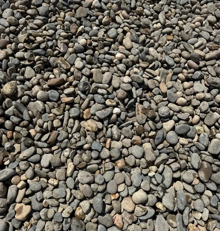 1 1/2 River Rock — bulk landscape material at the yard