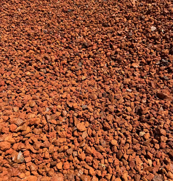 Red lava decorative rock